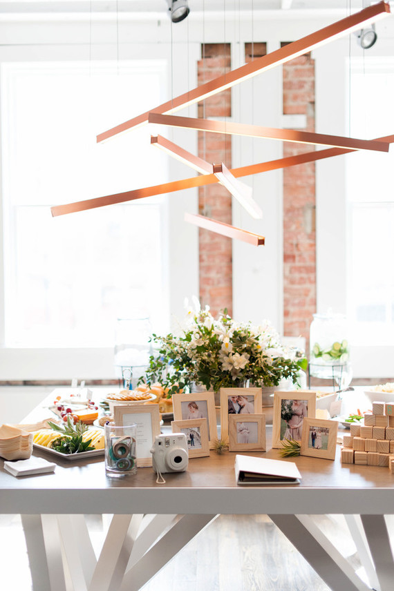 Gender neutral baby shower with DIY wood teether project