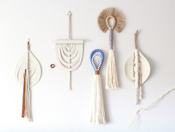 Knotted wall hangings Inspiration