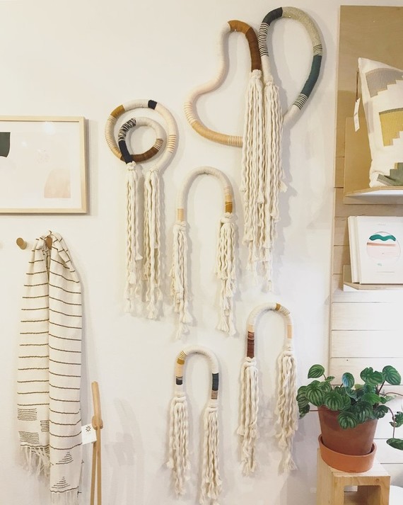 Knotted wall hangings Inspiration