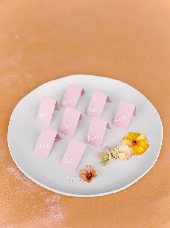 On trend now, a tamarind and pink wedding editorial in Sonoma CA