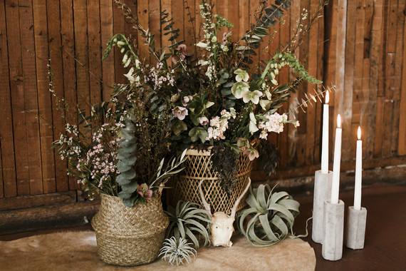 Romantic urban same sex wedding ideas with blush tones