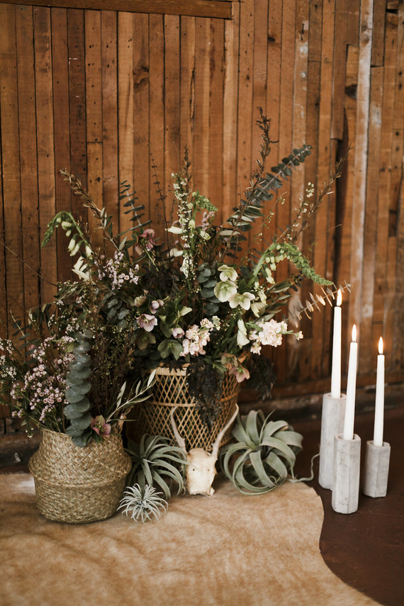 Romantic urban same sex wedding ideas with blush tones