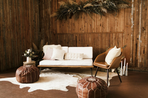 Romantic urban same sex wedding ideas with blush tones