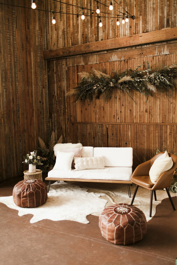 Romantic urban same sex wedding ideas with blush tones