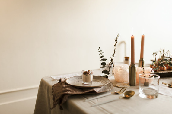 Romantic urban same sex wedding ideas with blush tones