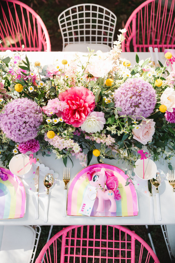 Modern girly My Little Pony birthday party