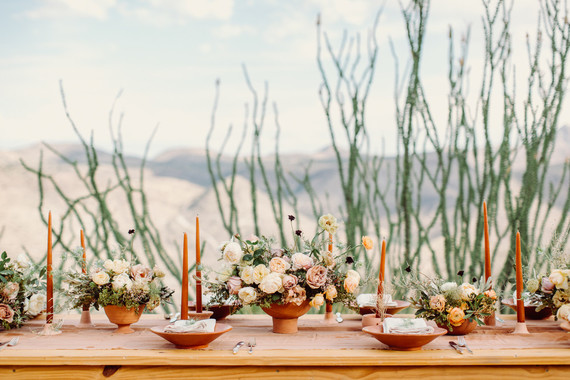 West Pinto terracotta inspired wedding editorial in West Texas