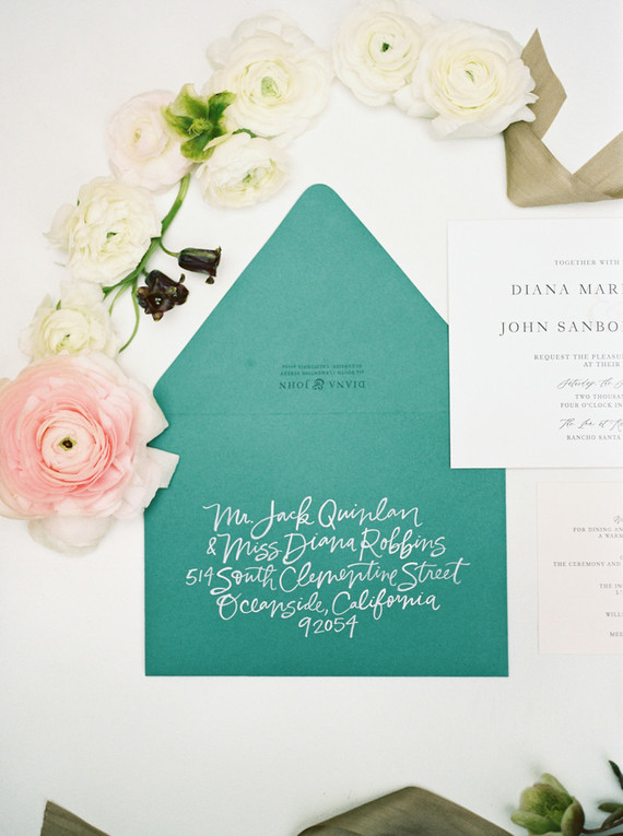 Elegant floral California wedding at The Inn at Rancho Santa Fe Inspiration