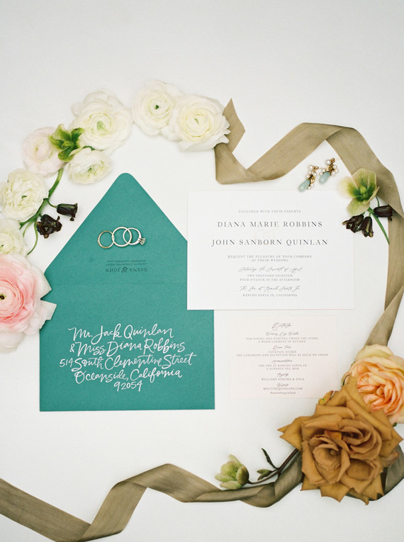 Elegant floral California wedding at The Inn at Rancho Santa Fe Inspiration