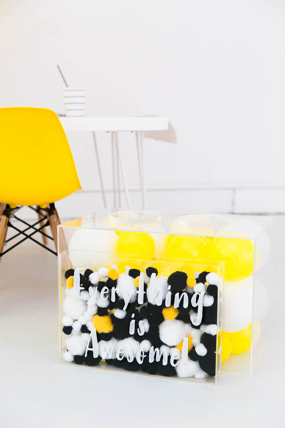 Modern Lego themed birthday party