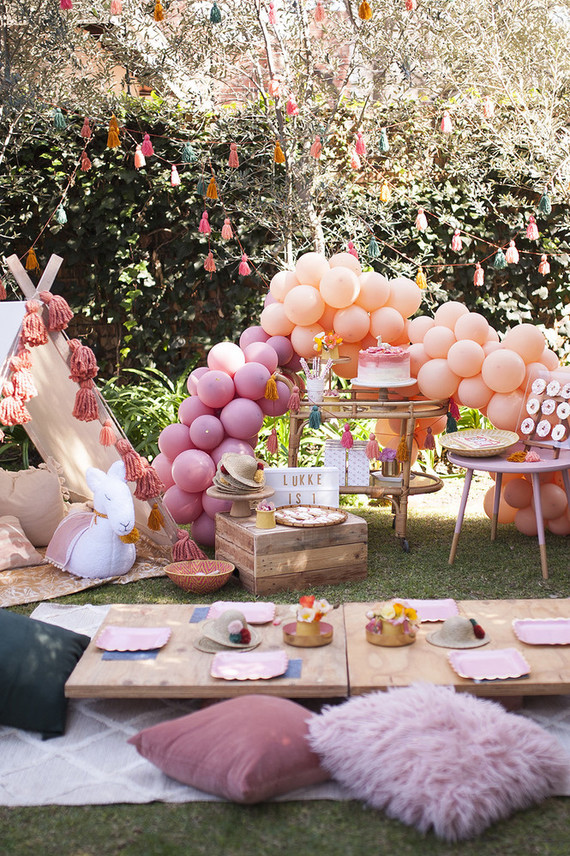 Earth tone llama themed first birthday party