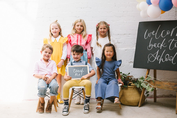 Modern back-to-school party from Beijos Events Inspiration