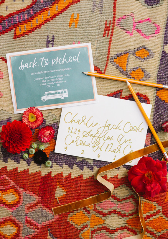 Modern back-to-school party from Beijos Events Inspiration
