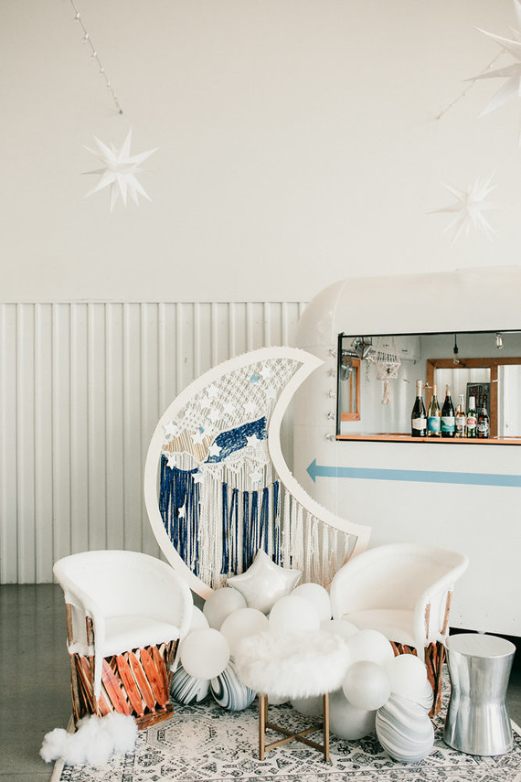 Helicopter-themed baby shower in at Hangar 21 in Orange County