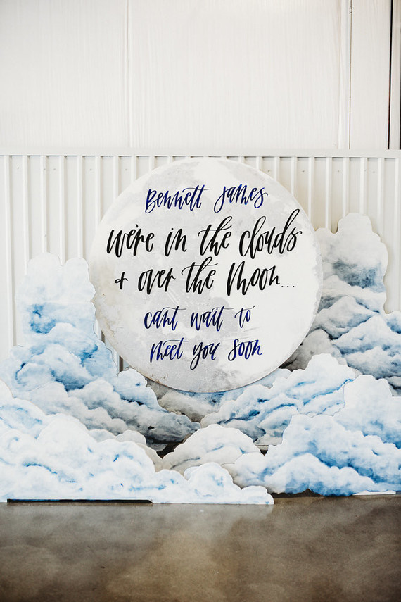 Helicopter-themed baby shower in at Hangar 21 in Orange County