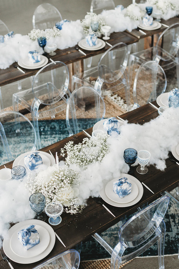 Helicopter-themed baby shower in at Hangar 21 in Orange County