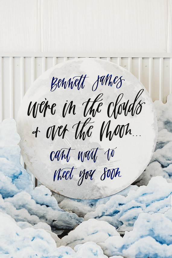 Helicopter-themed baby shower in at Hangar 21 in Orange County