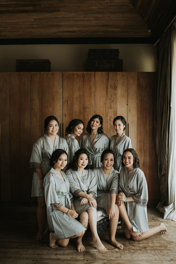 Elegant, romantic white + green wedding at Khayangan Estate in Bali