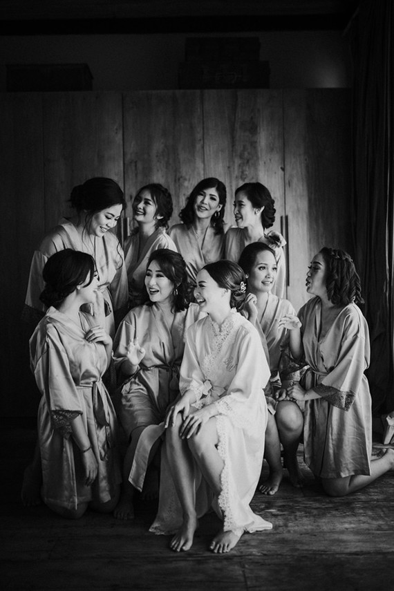 Elegant, romantic white + green wedding at Khayangan Estate in Bali