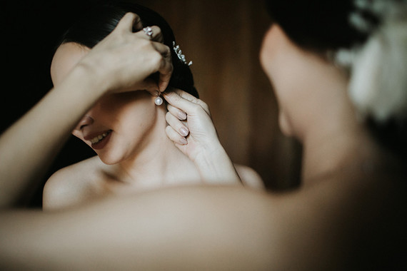 Elegant, romantic white + green wedding at Khayangan Estate in Bali