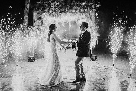 Elegant, romantic white + green wedding at Khayangan Estate in Bali