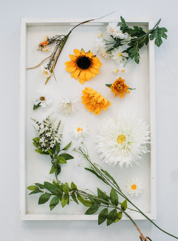 DIY floral peace wreath