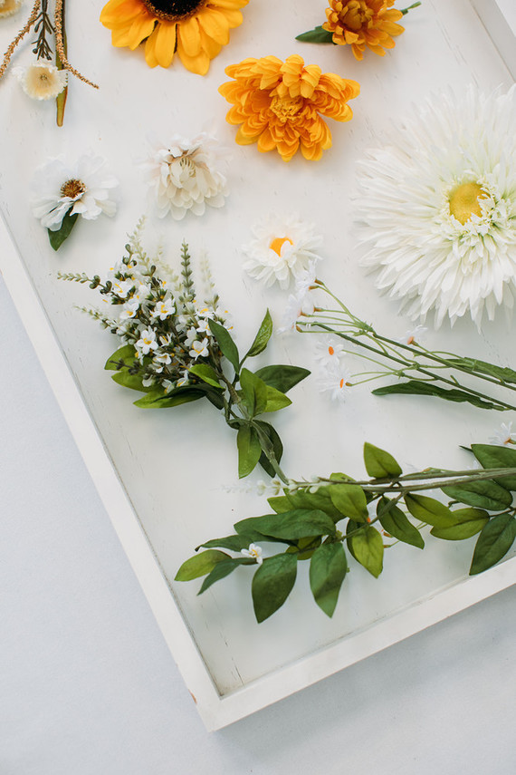 DIY floral peace wreath