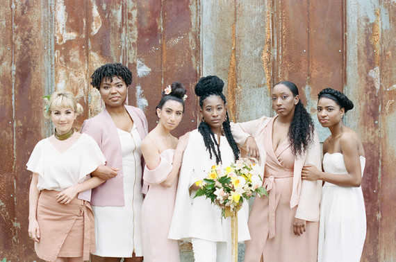 Blush + yellow wedding inspired by daffodils