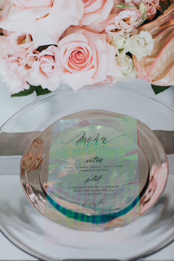 Ethereal modern bridal inspiration with tropical pink details Inspiration