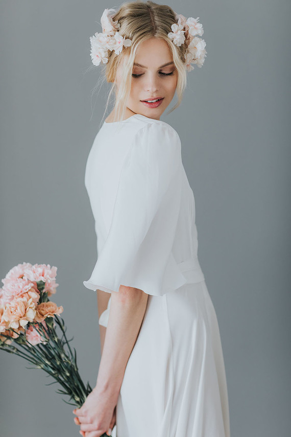Ethereal modern bridal inspiration with tropical pink details