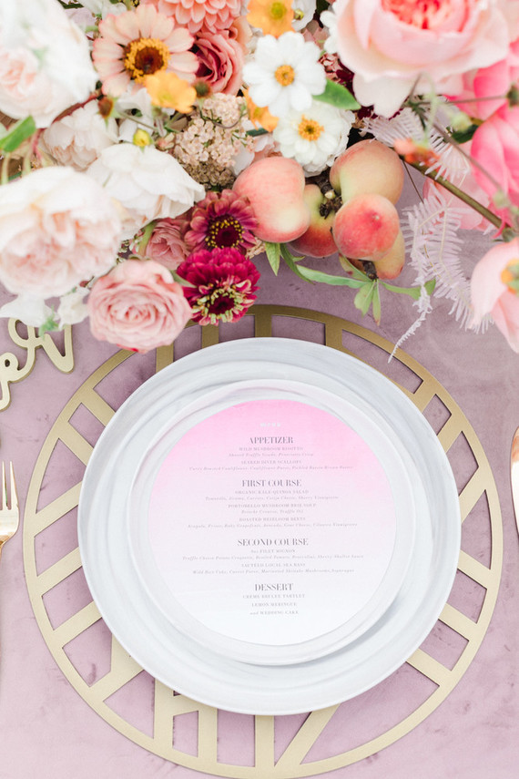 Colorful modern wedding with a killer tropical floral installation
