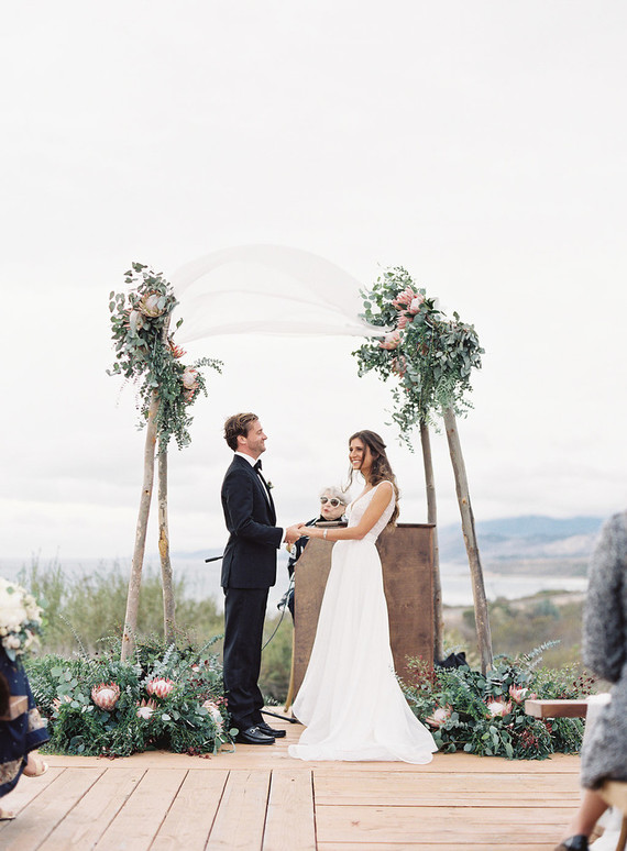 Classic California wedding in an old greenhouse at The Orchid in Santa Barbara