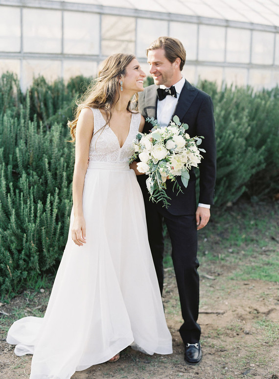 Classic California wedding in an old greenhouse at The Orchid in Santa Barbara