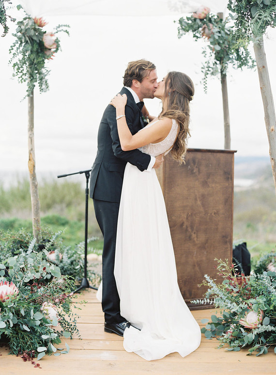 Classic California wedding in an old greenhouse at The Orchid in Santa Barbara
