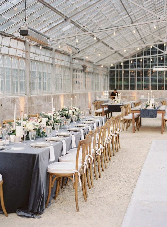 Classic California wedding in an old greenhouse at The Orchid in Santa Barbara