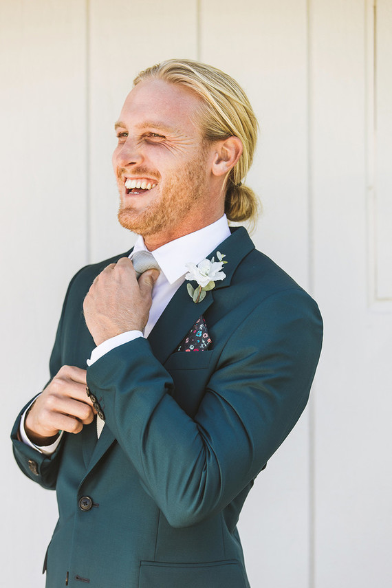 Surf inspired beach wedding in Montauk with the world's cutest dress