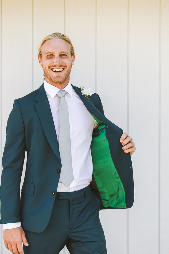 Surf inspired beach wedding in Montauk with the world's cutest dress