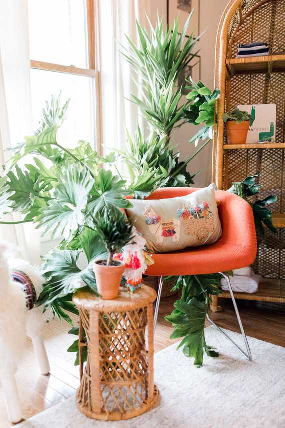 Orange fiesta-themed baby shower Inspiration