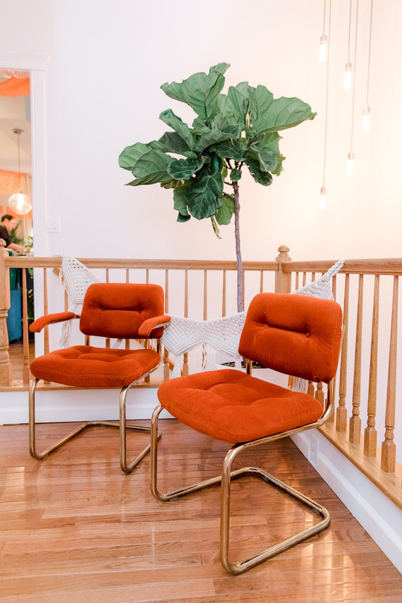 Orange fiesta-themed baby shower