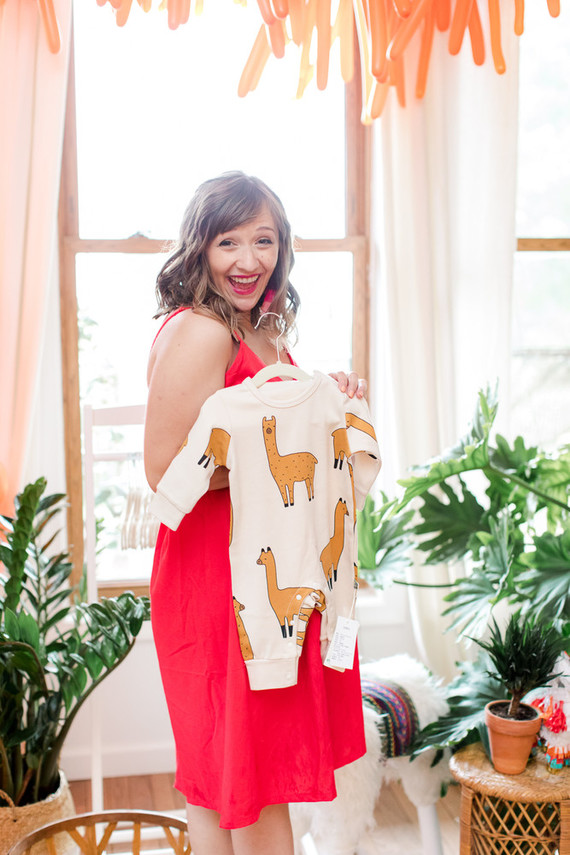 Orange fiesta-themed baby shower