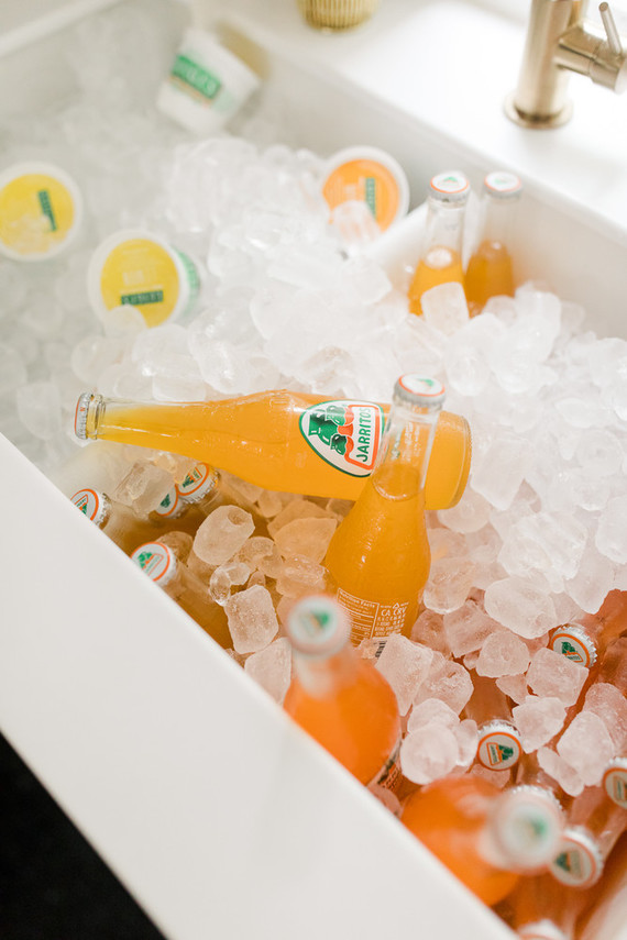 Orange fiesta-themed baby shower