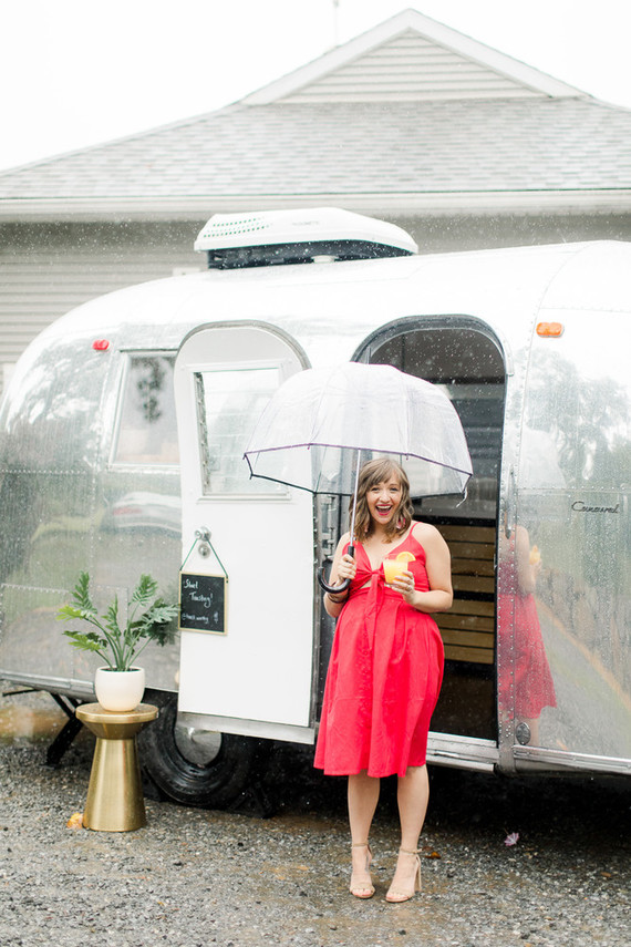 Orange fiesta-themed baby shower