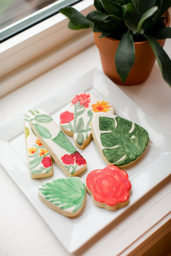 Orange fiesta-themed baby shower