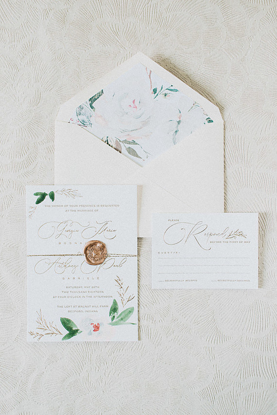 Romantic jewel tone fall wedding in Indiana