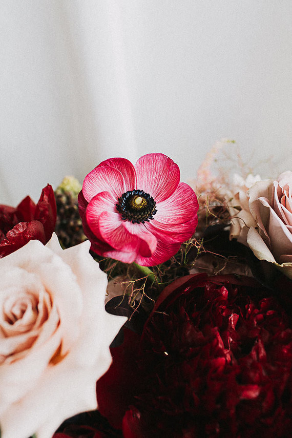 Romantic jewel tone fall wedding in Indiana