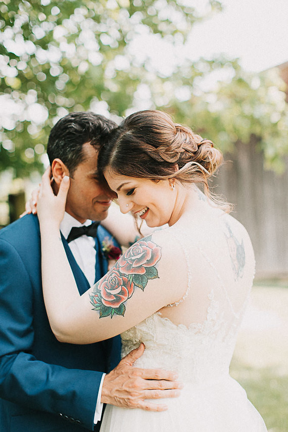 Romantic jewel tone fall wedding in Indiana