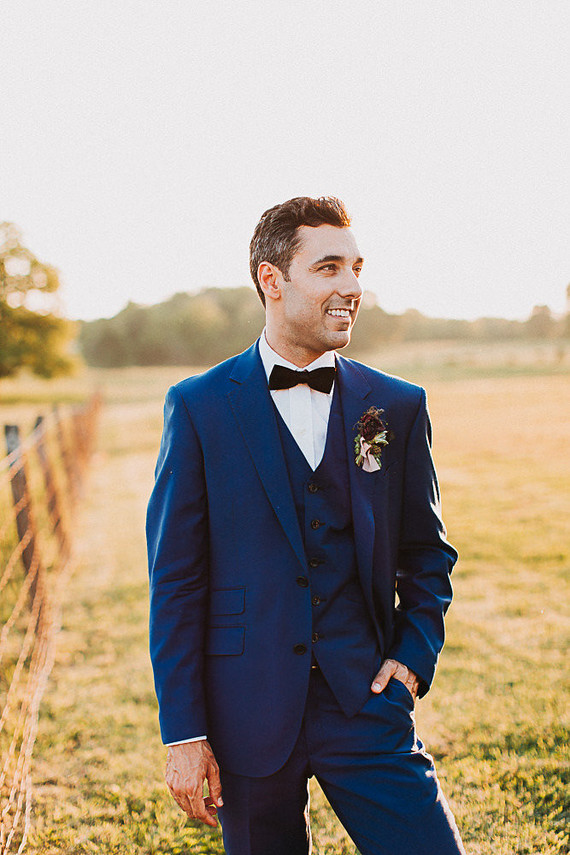 Romantic jewel tone fall wedding in Indiana