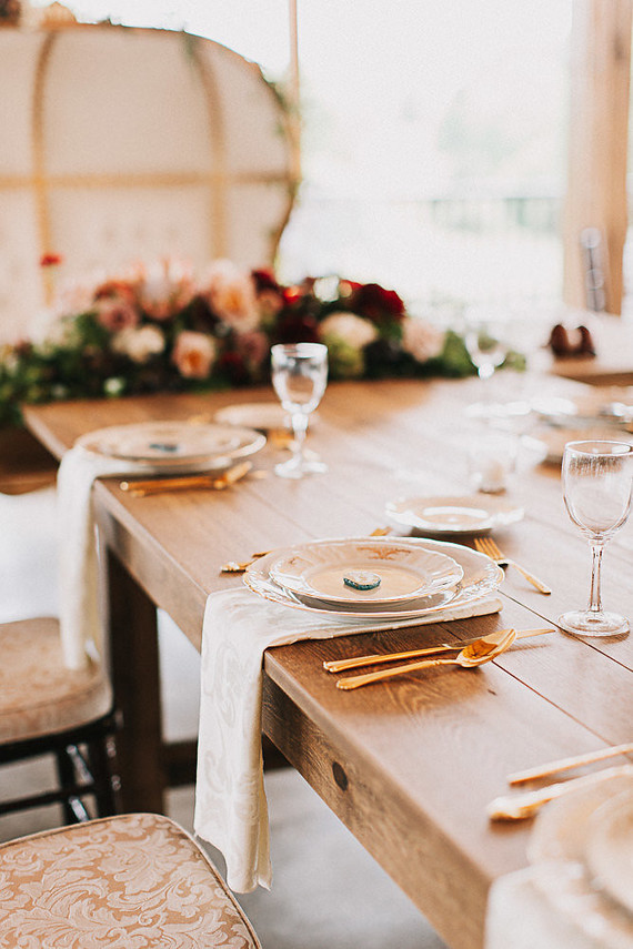 Romantic jewel tone fall wedding in Indiana