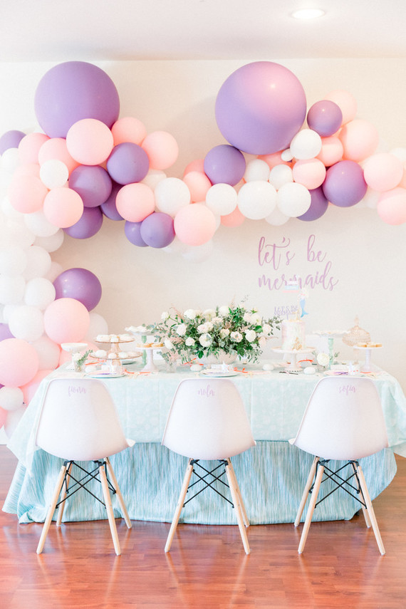 Pastel mermaid birthday party