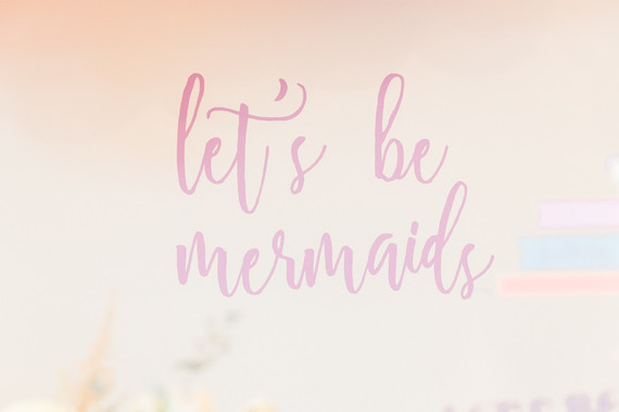 Pastel mermaid birthday party